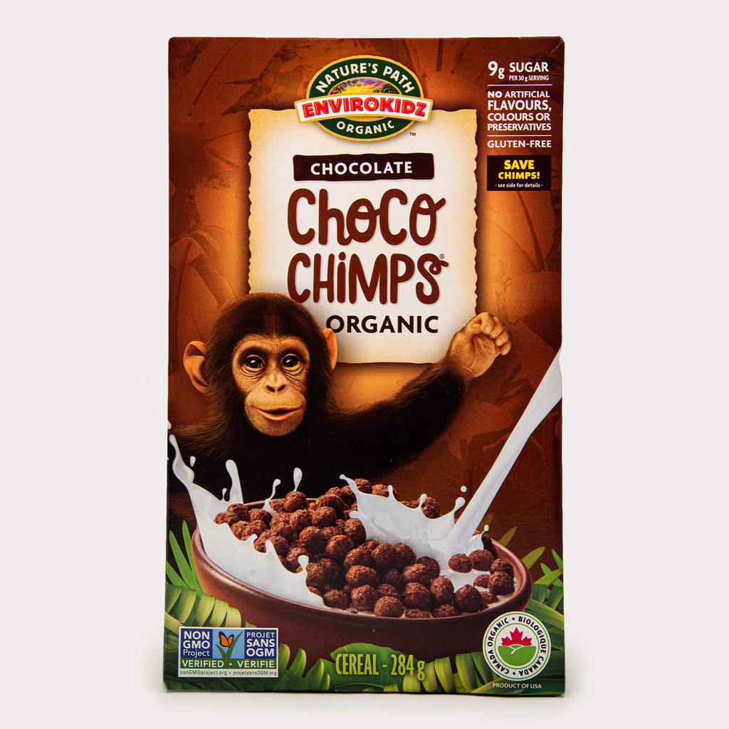Local Organic Cereal Envirokidz, Chocolate Choco Chimps