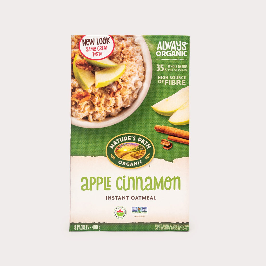 Organic Instant Oatmeal, Apple Cinnamon