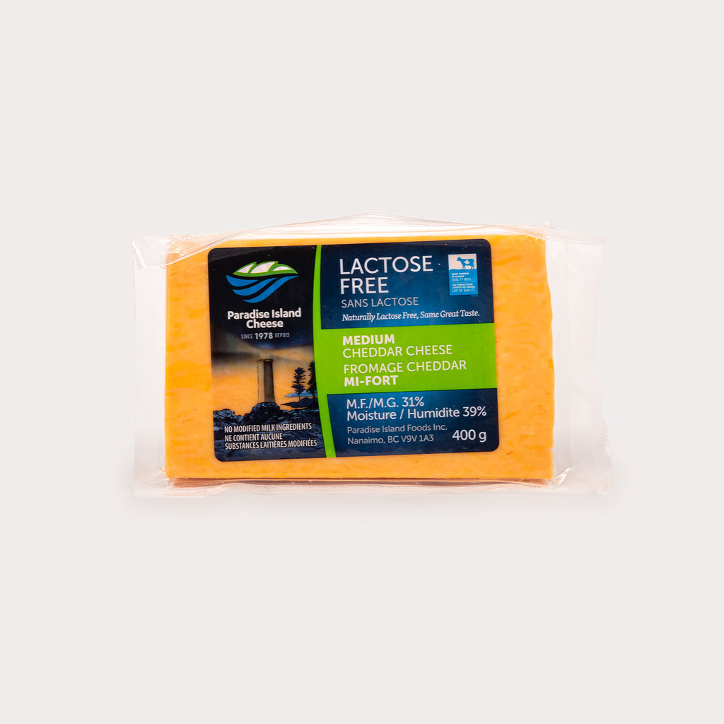 Lactose Free Cheese, Medium Cheddar
