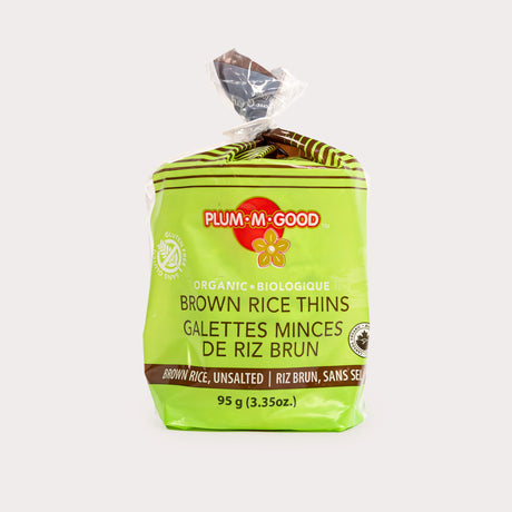 Local Organic Brown Rice Thins, Unsalted