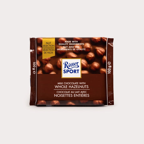 Milk Chocolate Bar, Whole Hazelnuts