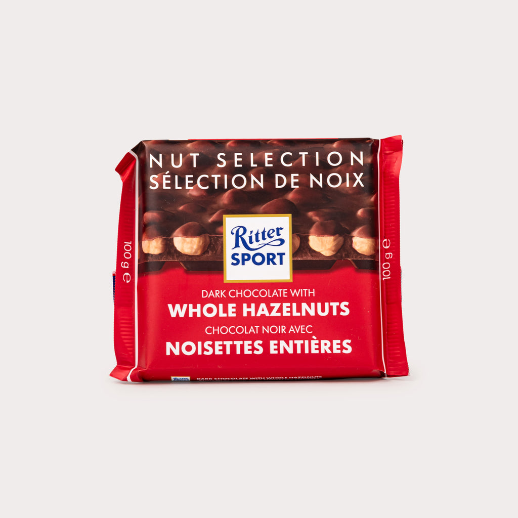 Dark Chocolate Bar, Whole Hazelnuts