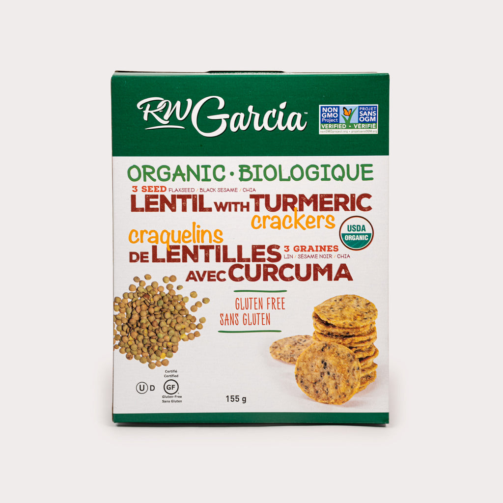 Organic Crackers, Lentil with Turmeric