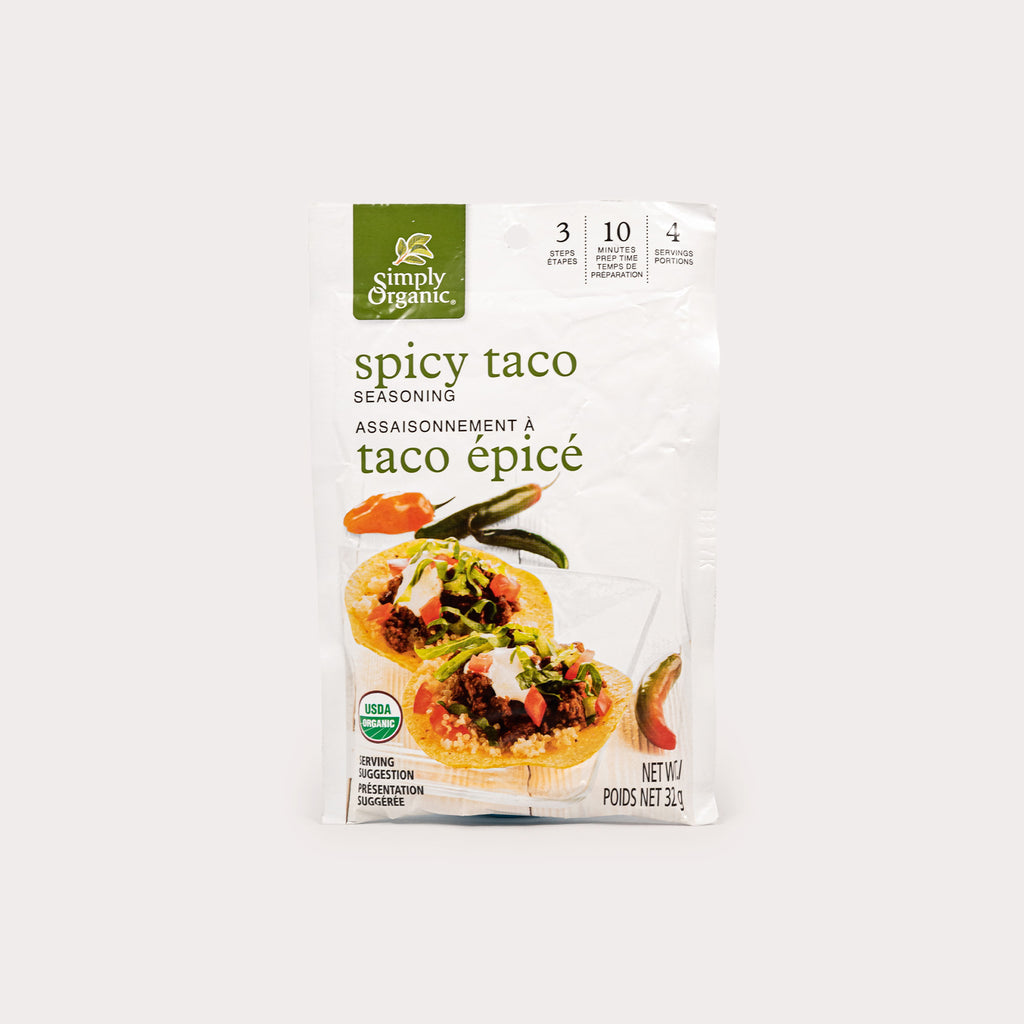 Organic Seasoning Mix, Spicy Taco