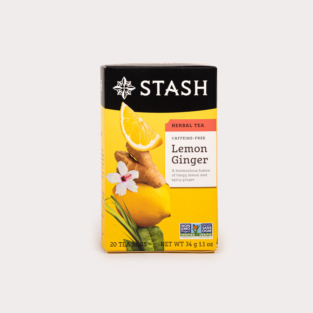 Non GMO Herbal Tea, Lemon Ginger